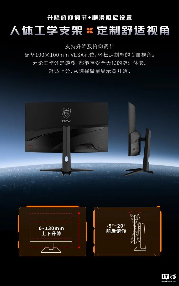 微星首款双模显示器 MAG 321CUPDF 发布：4K 160Hz、1080P 320Hz，首发 2999 元  第6张