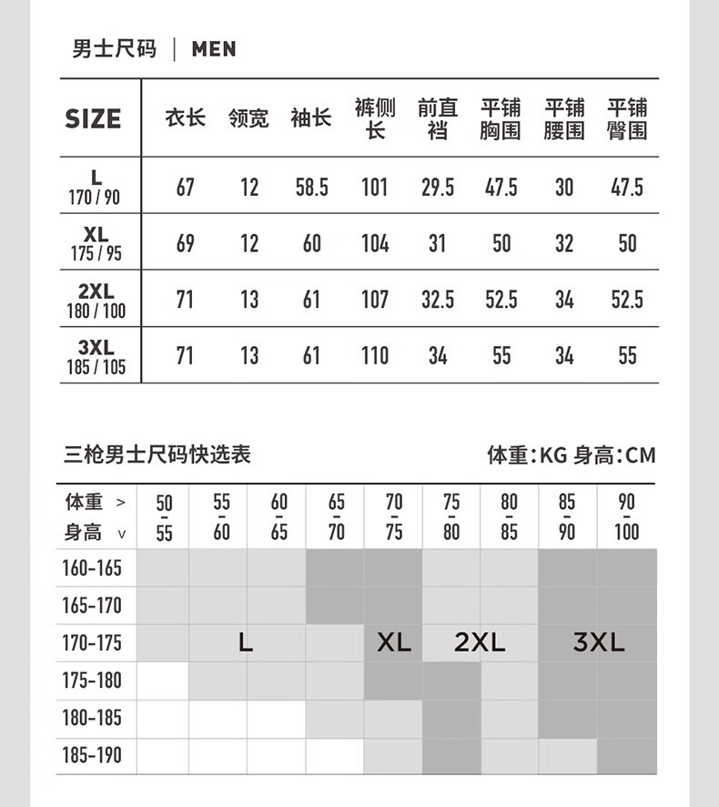 舒适新疆棉：三枪纯棉秋衣套装 59 元官方五折清仓（半高领款同价）  第18张