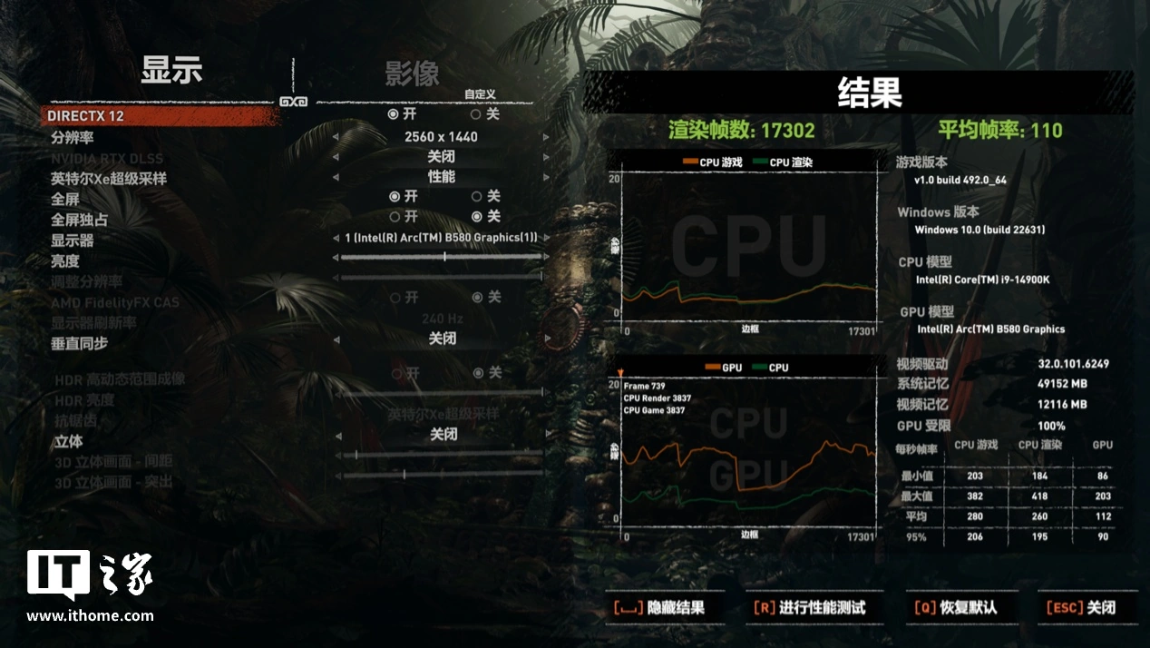 【IT之家评测室】intel 锐炫 B580 公版显卡体验评测：XeSS 技术至高提升 1.79 倍游戏性能  第28张