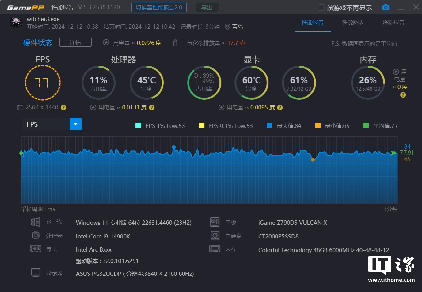 【IT之家评测室】蓝戟 B580 Photon 12G OC 显卡体验评测：设计美学依旧，游戏体验焕然一新  第38张