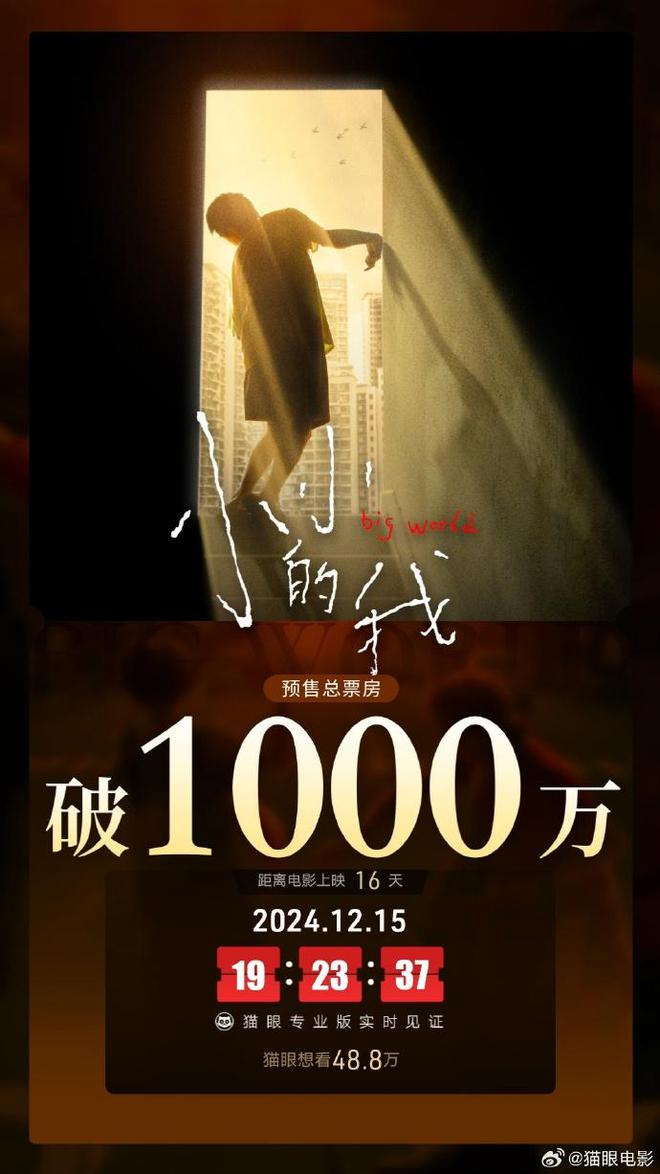 电影 《小小的我》点映及预售总票房破1000万