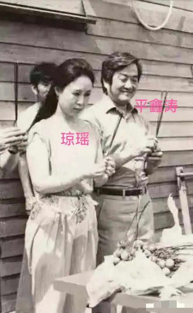 平鑫涛初见琼瑶就把她夸晕了，还带她见了林婉珍，琼瑶说她很美丽