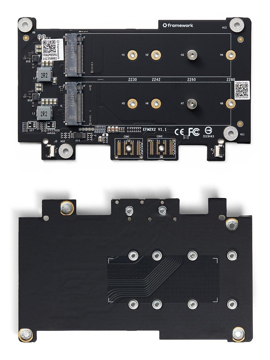 模块化笔记本 Framework Laptop 16 获推双 M.2 盘位适配器