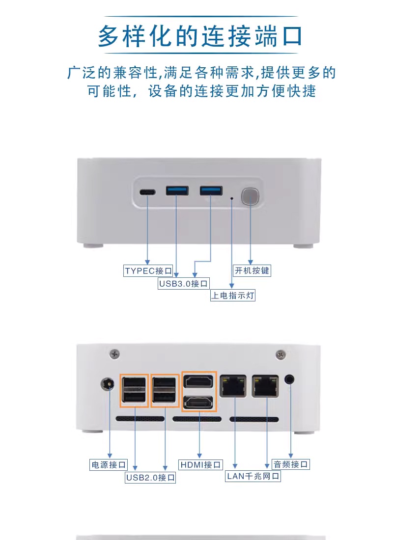 中科云 3A6000 迷你主机新增准系统版：2400 元，预装 UOS 1070 系统  第4张