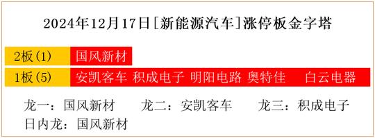 2024年12月17日[新能源汽车]涨停板金字塔