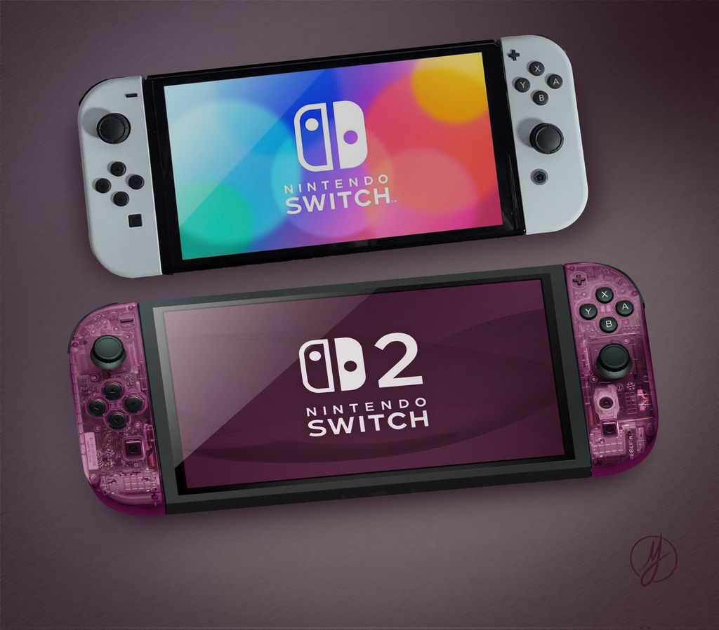 任天堂 Switch 2 游戏掌机渲染图曝光：8 英寸大屏、12GB 内存、磁吸 Joy-Con  第10张