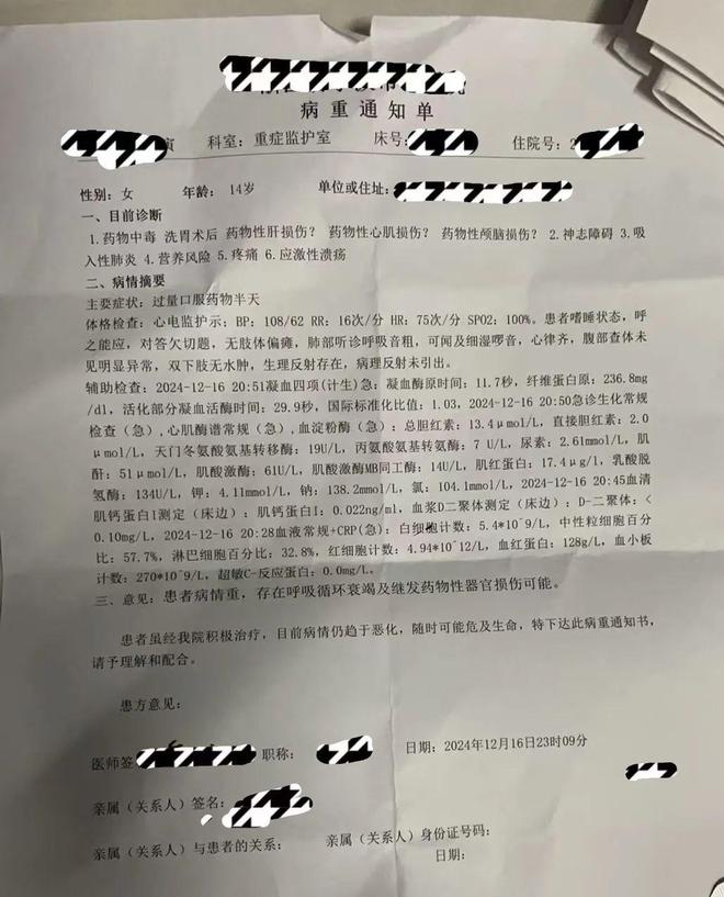 宁波14岁女孩药店独自买处方药，一次吞下16颗药被送ICU抢救！家属质疑：没有处方，为什么未成年人能从药店买到处方药？