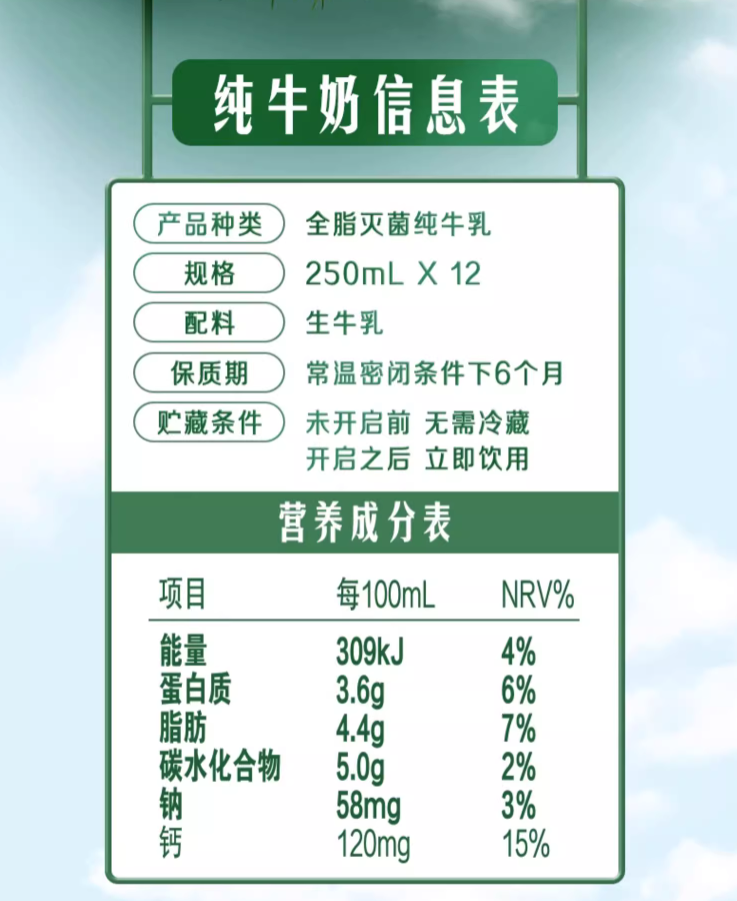 3.6g 蛋白质：金典纯牛奶 12 盒百亿万人团 29.9 元（商超 65 元）