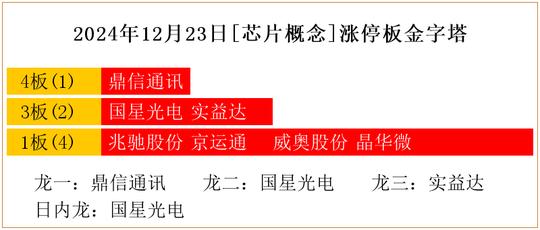 2024年12月23日[芯片概念]涨停板金字塔