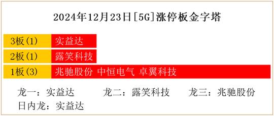 2024年12月23日[5G]涨停板金字塔