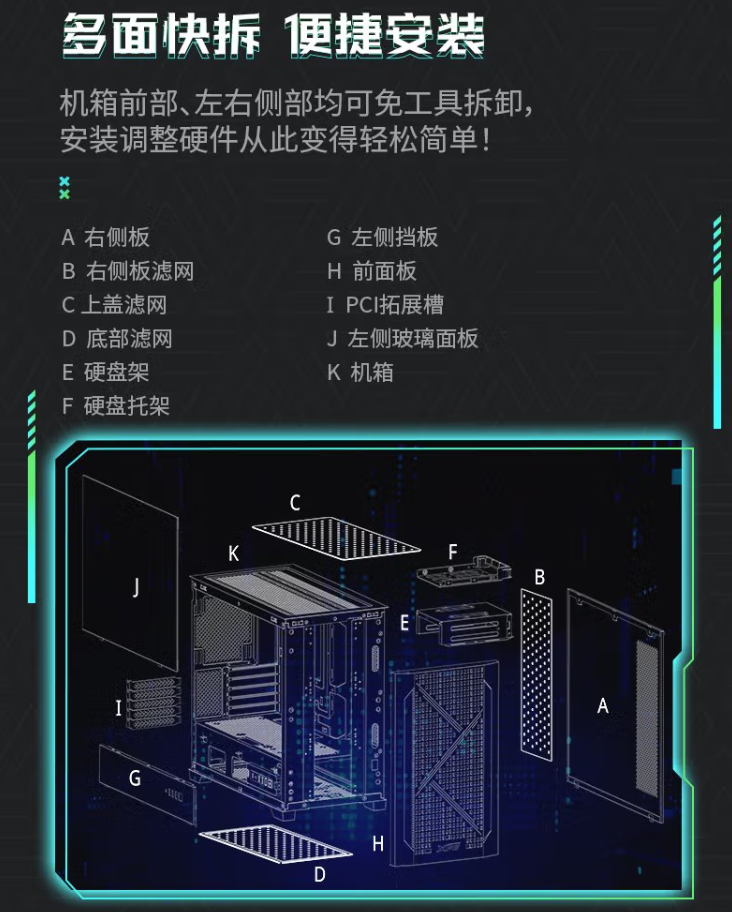 威刚 XPG 动境 BTF MATX 机箱开启预售：定制走线装置、双配色，首发 199 元