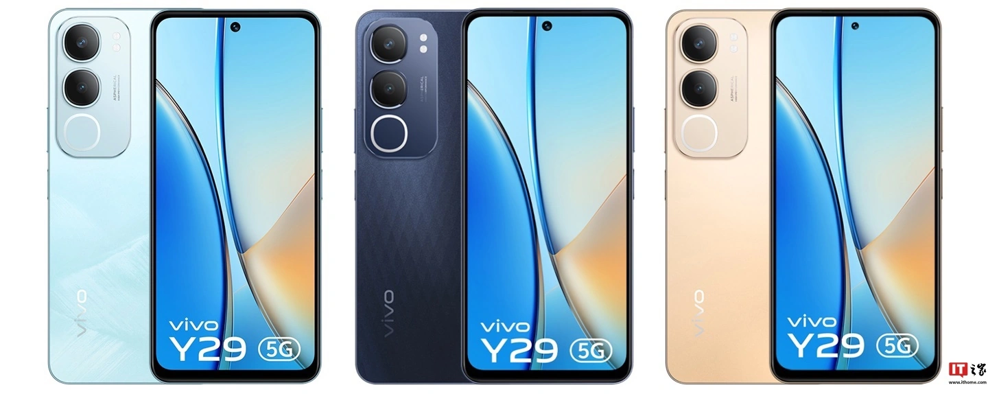 vivo Y29 5G 手机海外发布：天玑 6300、HD+ 打孔屏，13999 印度卢比起