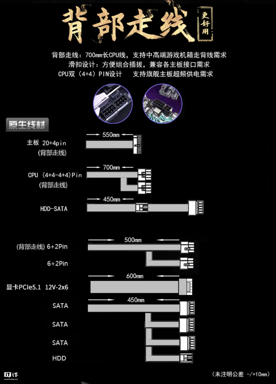 航嘉推出 WD850K 金牌全模组 ATX 电源：宽幅电压，549 元  第3张