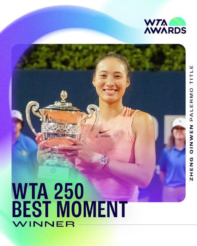 WTA2024赛季球迷投票奖项：郑钦文获最受欢迎奖和250赛最佳时刻