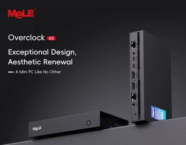 Overclock X5 登场：MeLE 首款 45W 处理器迷你电脑、双网口，起价 385 美元  第1张