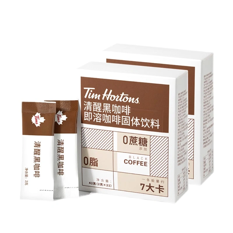 再吃点苦就元旦了：Tims 速溶黑咖啡 1.1 元 / 杯大促（京东 2.7 元）