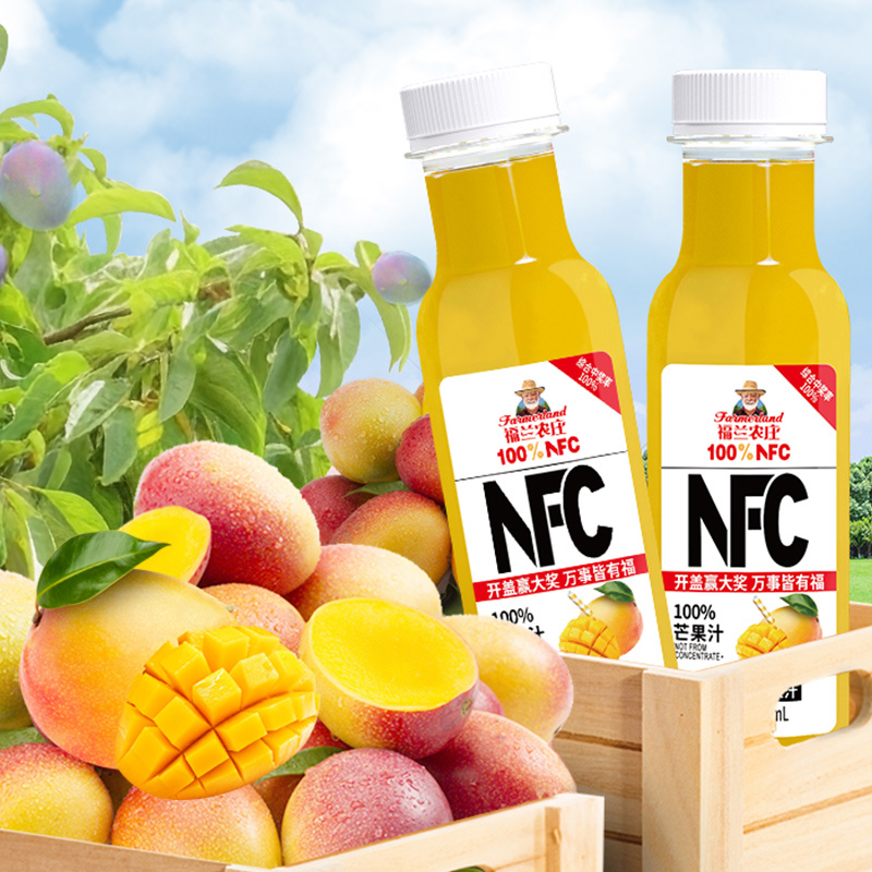 不加 1 滴水：福兰农庄 100% NFC 果汁 10 元 / L 吨吨畅饮（京东 16 元）