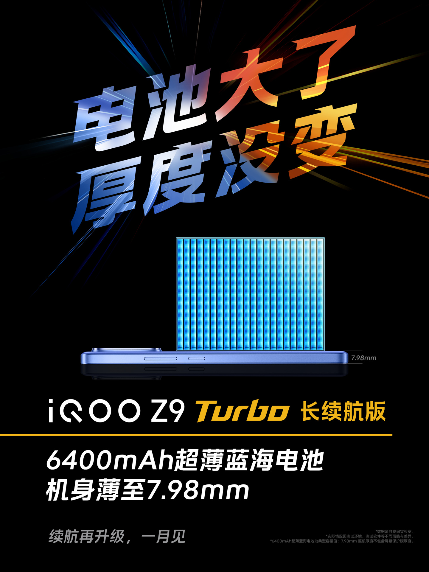 iQOO Z9 Turbo 长续航版手机“同档唯一配置双芯”，支持游戏 / 视频超帧、原画模式等功能