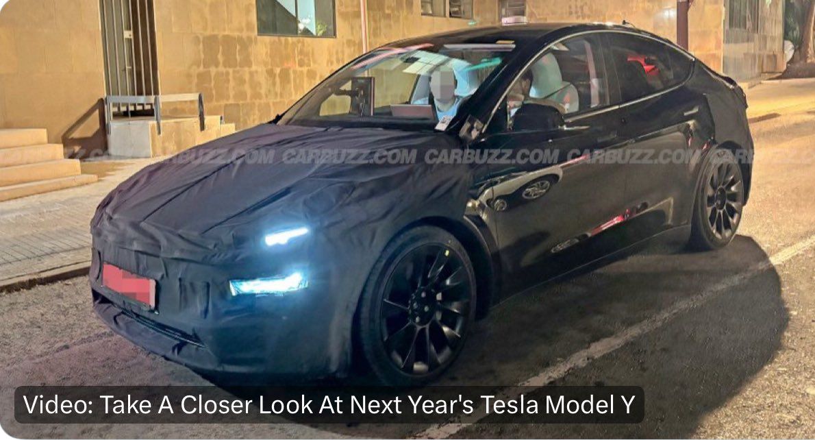 特斯拉 Model Y Juniper 改款路测图曝光：贯穿式尾灯、悬架调校更舒适  第2张