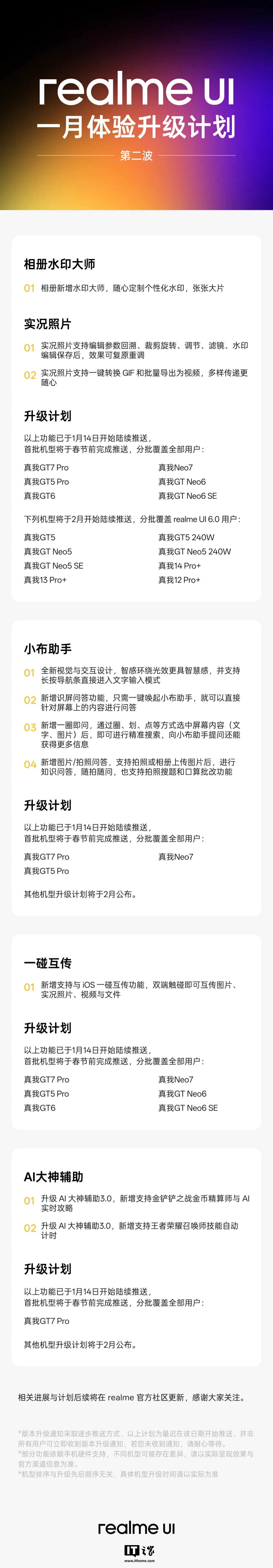 快手：黄大仙精选三肖三码资料正版下载-真我 realme UI 一月体验升级计划第二波发布，部分机型 1 月 14 日起已逐步灰度推送  第2张