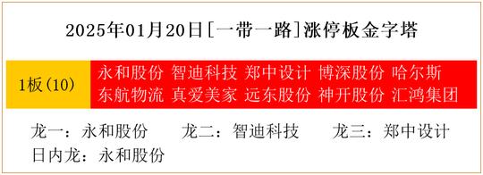 光明日报：2024新澳门2024原料网-2025年01月20日[一带一路]涨停板金字塔